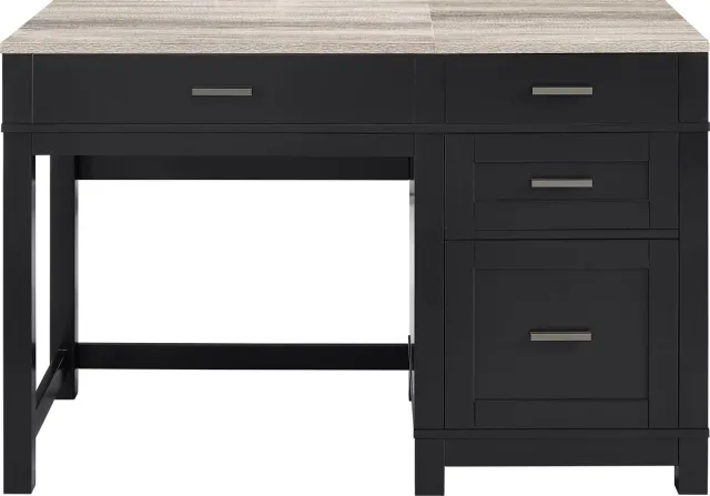 I.T.T. Carver-Bureau met Liftblad - Zwart