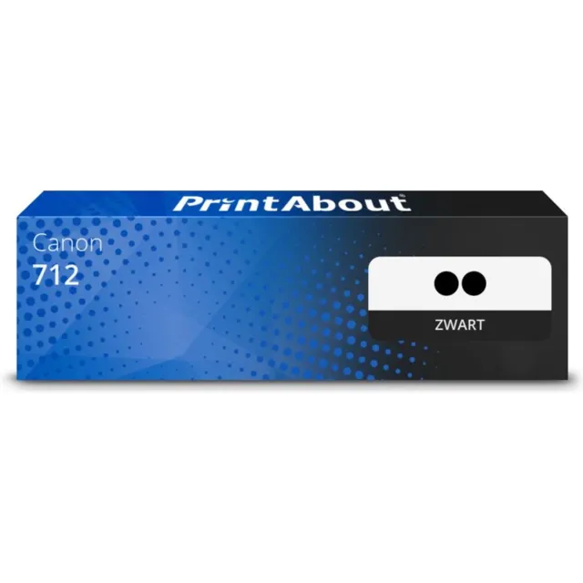 PrintAbout Alternatief voor de Canon 712 / Zwart 2 Pack