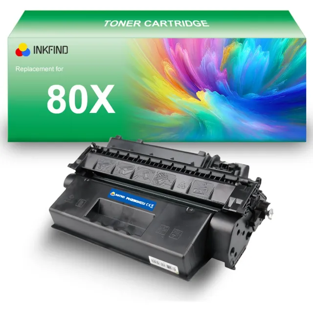 INKFIND 80X (CF280X) Tonercartridge compatibel met HP 80X CF280X - 1-pack Zwart