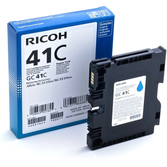 Ricoh Original Ink Cartridge Ricoh 405762 Cyan