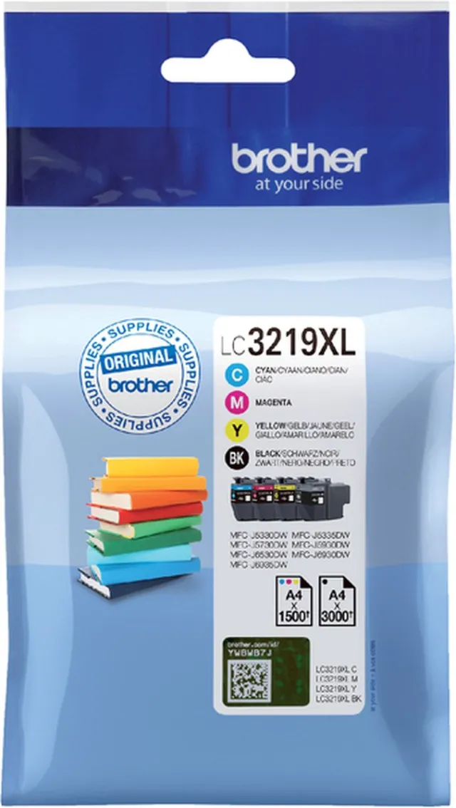 Brother Original Ink Cartridge Brother LC3219XL Black/Cyan/Magenta/Yellow zwart + kleur