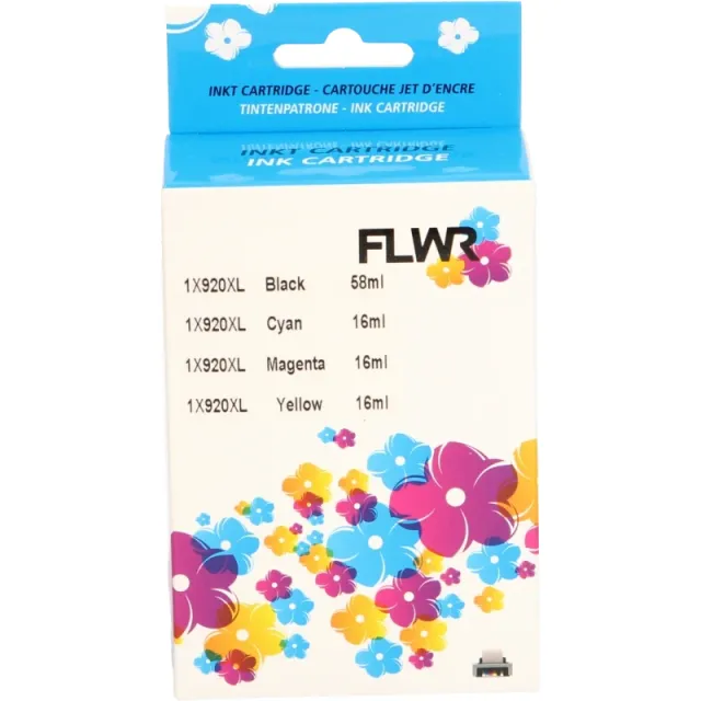 FLWR HP 920XL Multipack zwart en kleur (Huismerk (remanufactured))