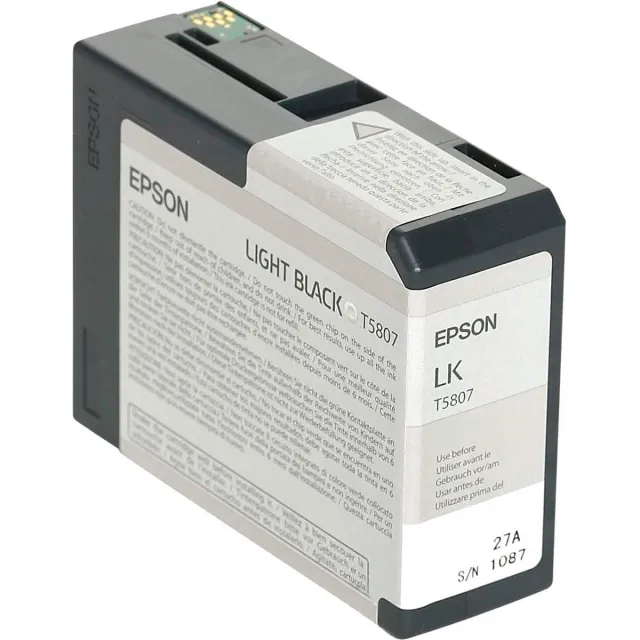 Epson T5807 - Inktcartridge / Licht Zwart