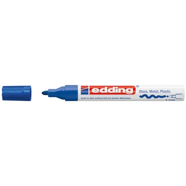 Edding glanslakmarker e-750 CR blauw