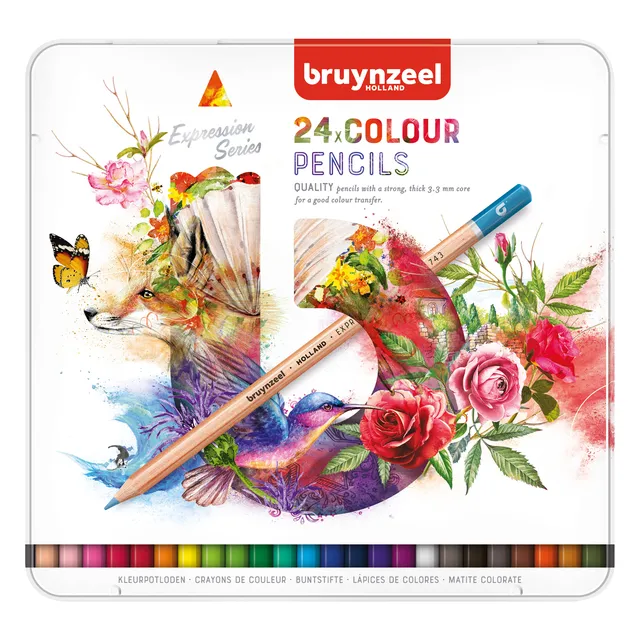 Bruynzeel Kleurpotloden Bruynzeel Expression assorti blik à 24 stuks