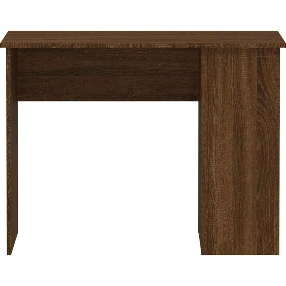 vidaXL Bureau 100x55x75 cm bewerkt hout bruin eikenkleur