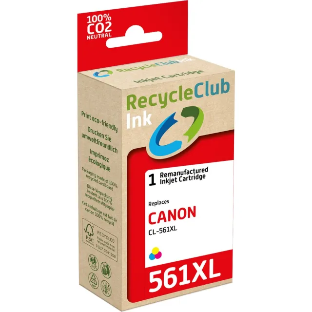 RECYCLECLUB K20842RC inktcartridge 1 stuk(s) Compatibel Hoog (XL) rendement Cyaan, Magenta, Geel Cyaan;Magenta;Geel