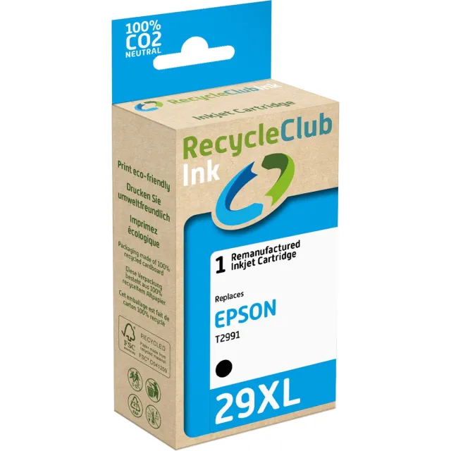 RECYCLECLUB K20726RC inktcartridge 1 stuk(s) Compatibel Hoog (XL) rendement Zwart