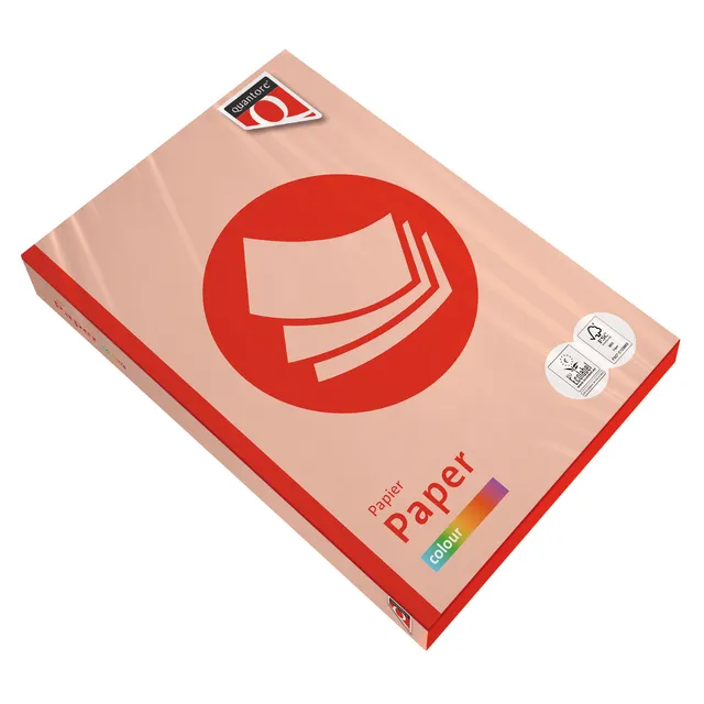 Quantore Kopieerpapier Quantore Colour A4 120gr zalm 250 vel