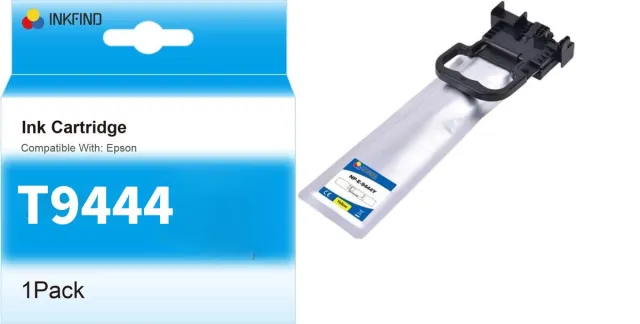 INKFIND T9444 Geel Inktcartridge compatibel met Epson T944 (T9444) Hoge Capaciteit - 1-pack Geel*1 Geel x 1