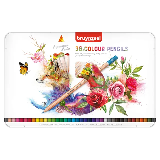 Bruynzeel Kleurpotloden Bruynzeel Expression assorti blik à 36 stuks