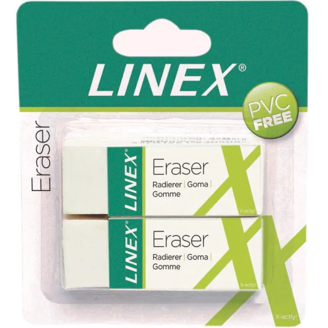 Linex gum, wit, blister van 2 stuks