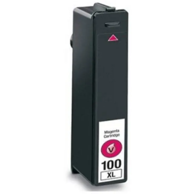Inktkenners Inktcartridge geschikt voor Lexmark 100XL | 1x Magenta geschikt voor S400 - S500 - S600 - S800 Series - Genesis - Impact - Interact - Interpret - Intuition - Pinnacle Pro901 - Platinum Pro900 Series - Prestige Pro800 Series - Prevail Pro700 Series