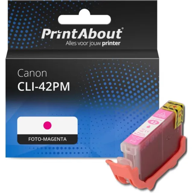 PrintAbout huismerk Inktcartridge CLI-42PM Foto-magenta geschikt voor Canon