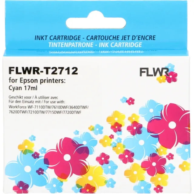 FLWR Epson 27XL T2712 cyaan (Huismerk (compatible))