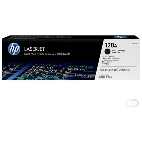HP Tonercartridge HP 128A Zwart 2-pack