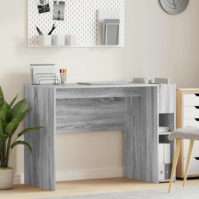 vidaXL Bureau Grijs Sonoma Bewerkt hout 109 x 50 x 78 cm, foto 2
