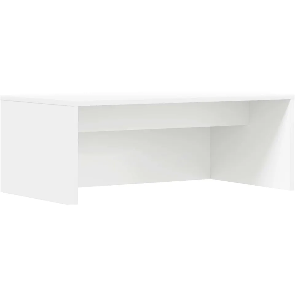 vidaXL Wandbureau Wit 80 x 45 x 30 cm Bewerkt hout, foto 3