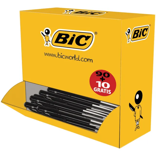Bic Balpen bic m10 medium zwart doos