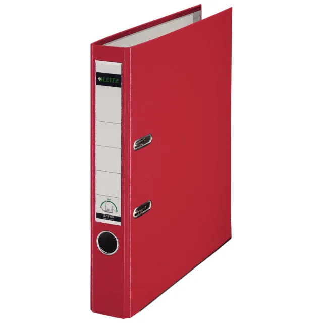 Leitz 180° ordner, A4, uit PP, rug van 5 cm, rood