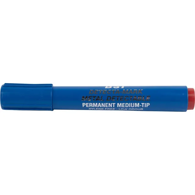 BST detecteerbare permanente marker voedingsindustrie rood doos van 10 stuks