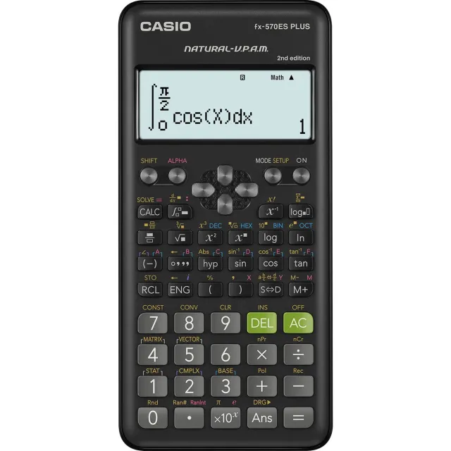 Casio FX-570ES PLUS-2 calculator Desktop Wetenschappelijke rekenmachine Zwart