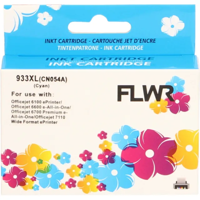 FLWR Cartridges / HP 933XL / cyaan / Geschikt voor HP
