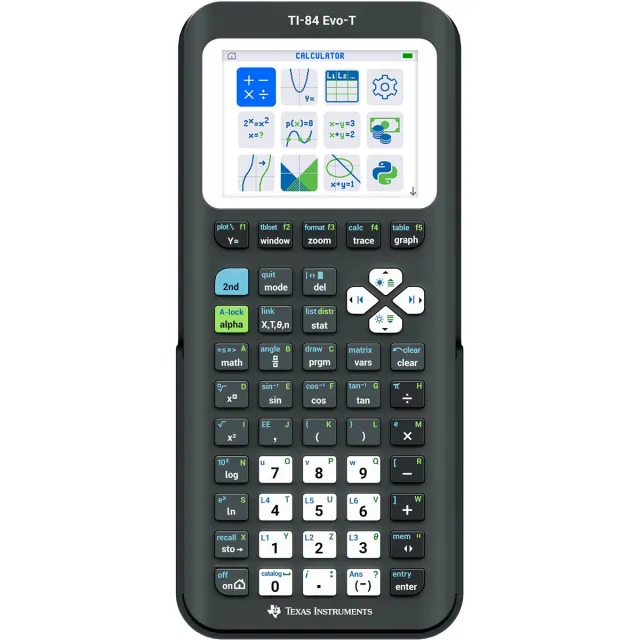 Texas Instruments Texas grafische rekenmachine TI-84 Evo-T, zwart