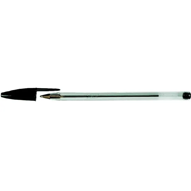 Bic Balpen Bic Cristal medium zwart doos à 90+10 gratis