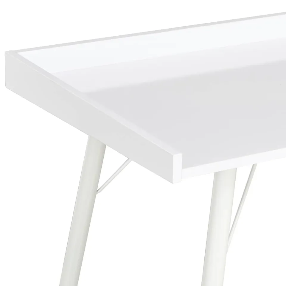 vidaXL Bureau 90x50x79 cm wit, foto 4