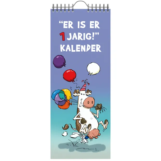 Ritstier Verjaardagskalender Lannoo Ritstier 130x325 blauw