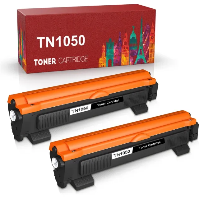 WeCare 2-pack Brother TN-1050 / TN-1030 huismerk toners - 2.000 pagina's - Geschikt voor HL-1112 HL-1110 DCP-1610W DCP-1612W HL-1210W DCP-1510 DCP-1510 HL-1212W HL-1110R HL-1110R DCP-1510E DCP-1510R HL-1112R HL-1112E HL-1110E MFC-1810 MFC-1910W DCP-1510E Zwart | 2 toners