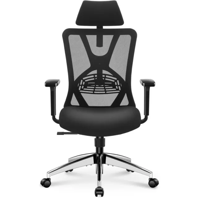 JMZR® Ergonomische Bureaustoel - Gamestoel - Bureaustoelen voor Volwassenen - Zwart