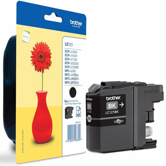 Brother LC121BK inktcartridge 1 stuk(s) Origineel Zwart