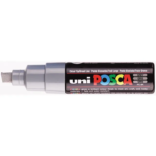 Uni POSCA paintmarker PC-8K, 8 mm, grijs