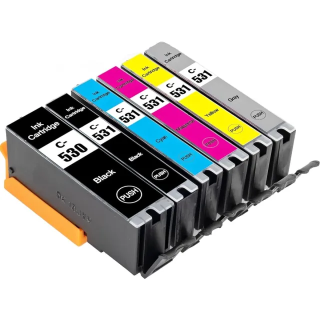 Inktkenners Inktcartridges Geschikt voor Canon PGI-530 / CLI-531 | Multipack van 6 stuks Geschikt voor Canon Pixma TS8750 - TS8751 - Inktpatronen - Inkt - printer
