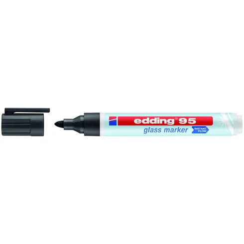 Edding Viltstift edding 95 glasbord rond 1.5-3mm zwart