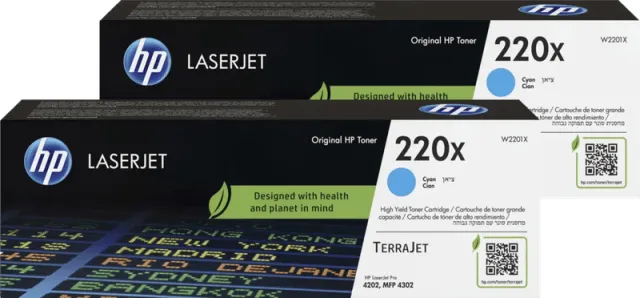 Hp 220X LaserJet Toner Cyaan (2 stuks)