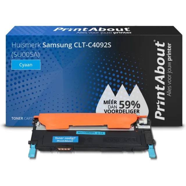 PrintAbout CLT-C4092S toner cyaan compatible voor Samsung