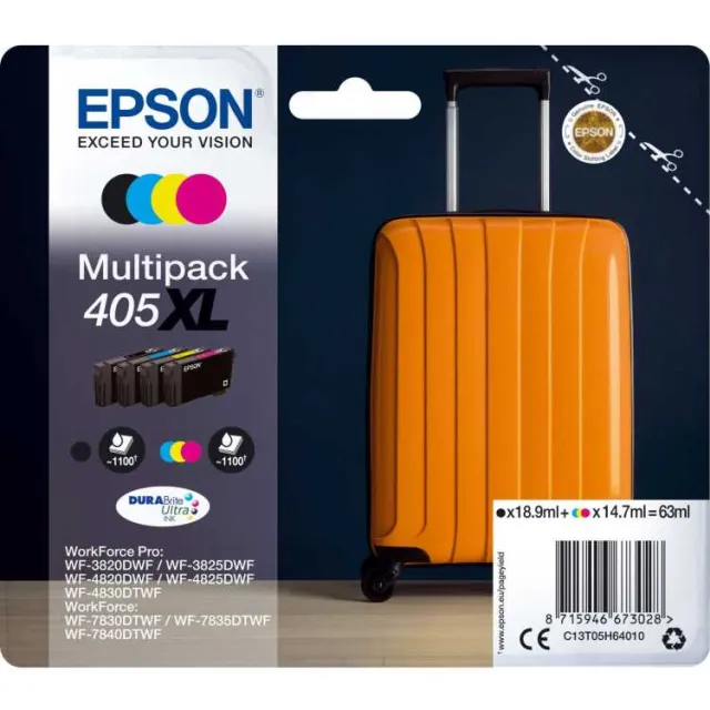 Epson 405XL multipack inkt 4-kleuren zwart, foto 2