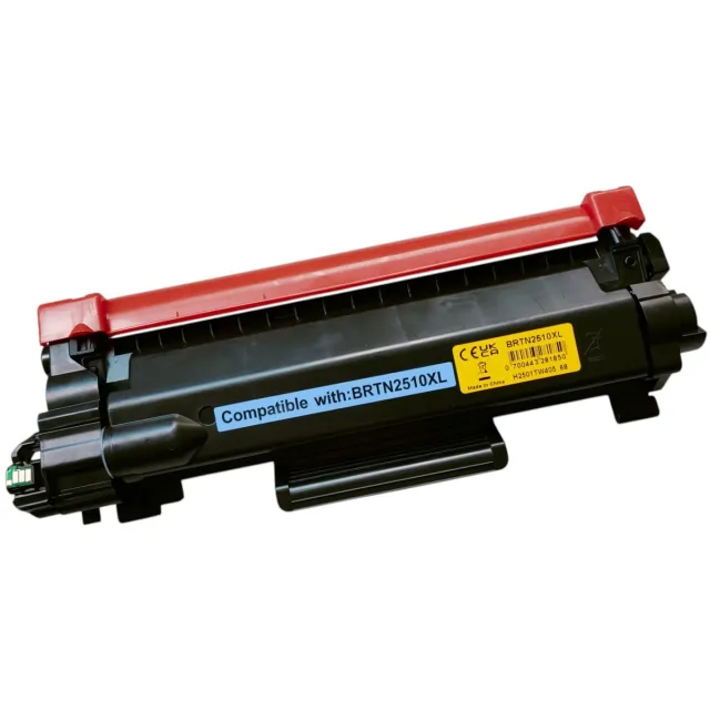 KATRIZ Huismerk Toner TN2510X – Hoge Capaciteit – Geschikt voor Brother DCP-L2620DW, L2627DW, L2660DW e.a. – 3000 Pagina's – Alternatief voor originele toner Zwart