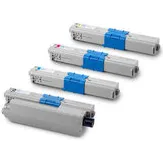 Oki Huismerk OKI C532/MC563 (46490605-46490608) Toners Multipack (zwart + 3 kleuren)