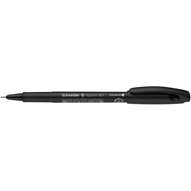 Schneider Fineliner Schneider Topliner 967 0.4mm zwart