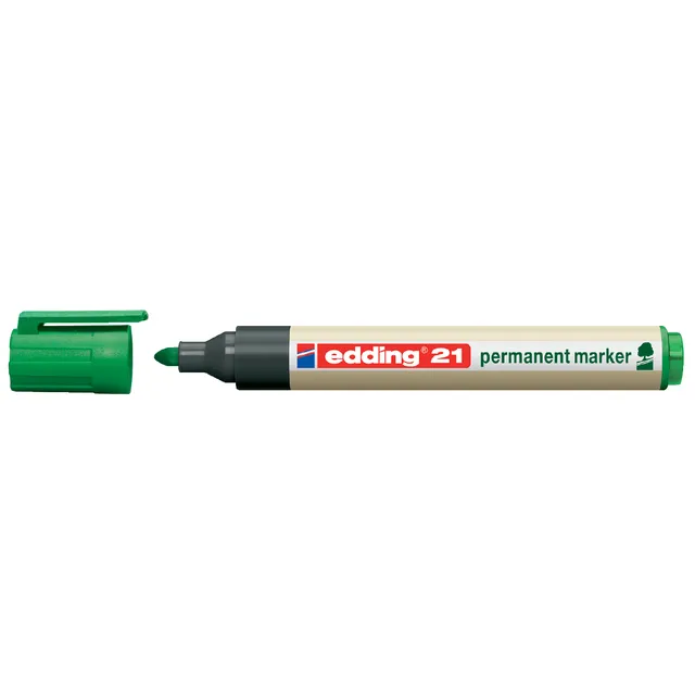 Edding Viltstift edding 21 EcoLine rond groen 1.5-3mm