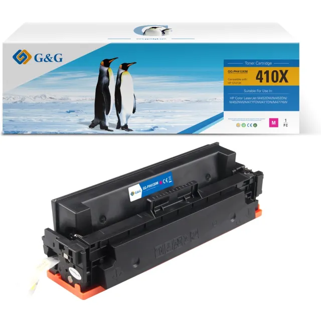 G&G Huismerk Toner Alternatief voor HP 410X (CF413X) Magenta Hoge Capaciteit