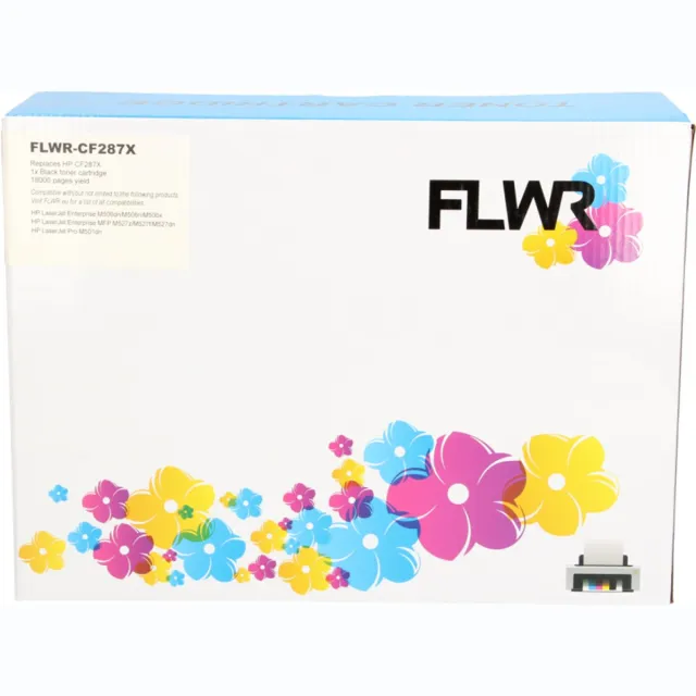 FLWR Toner / 87X / Zwart - Geschikt voor HP