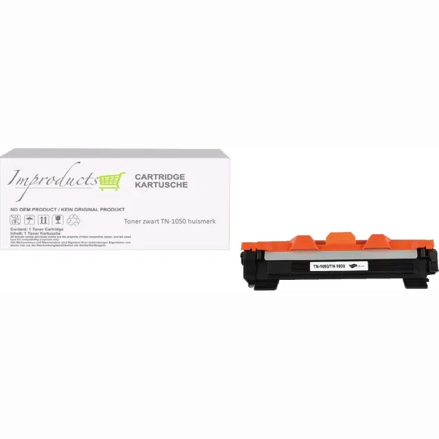 Improducts Toner - Alternatief Brother TN1050 / TN-1050 zwart XL Alternatieve Toner -2000 Pagina's Geschikt voor Brother DCP-1510 DCP-1512 DCP-1601 DCP-1610W DCP-1612W DCP-1616NW HL-1110 HL-1112 HL-1210W HL-1211W HL-1212W MFC-1810 MFC-1815 MFC-1910W