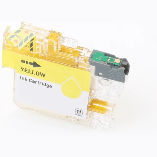 ABC huismerk inktcartridge geschikt voor Brother LC521Y geel geschikt voor DCP-J1260W DCP-J1310DW DCP-J1313DW DCP-J1360DW DCP-J1460DW