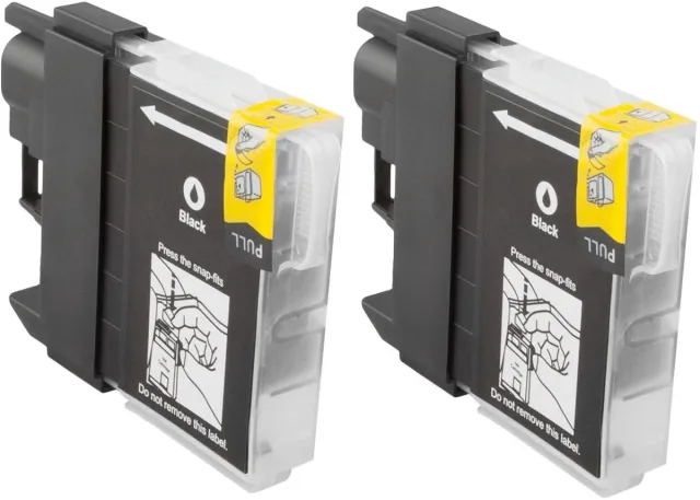 InktDL Huismerk geschikt voor Brother LC-980 XL inktcartridges - 2X Zwart - DCP/MFC - 145C - 165C - 195C - 365CN - 375CW - 250C - 255CW - 290C - 295CN - J615W