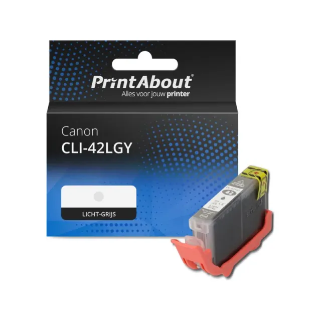 PrintAbout huismerk Inktcartridge CLI-42LGY Licht-grijs Geschikt voor Canon